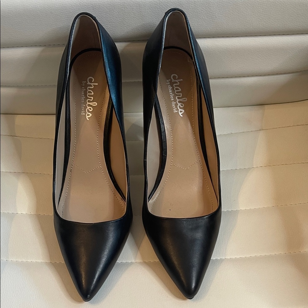 Charles David Classic Black Heels